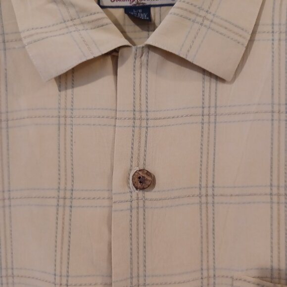 Tommy Bahama Button Down Shirt Men L 100% Silk Mint Condition - Picture 4 of 6